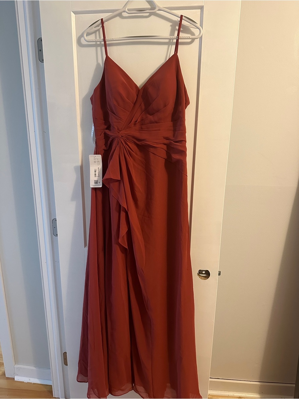 Azazie A12 Terracotta Bridesmaid Dress